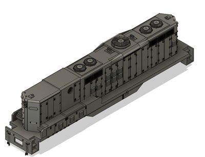 N Scale EMD GP9b Phase 2 with DB Locomotive Shell