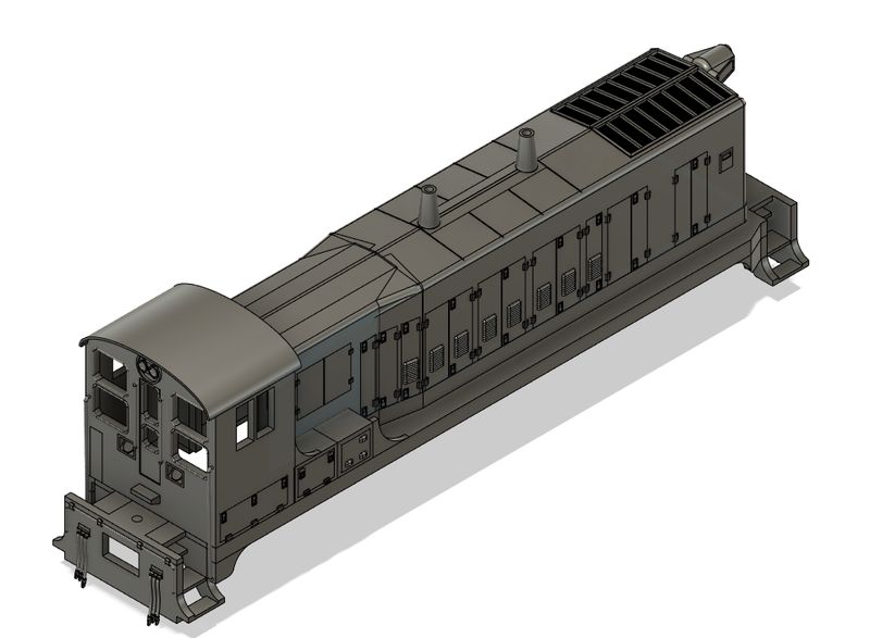 HO Scale - Baldwin VO1000m EMD Rebuild with Skirting