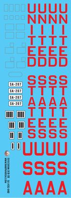 Estes Saturn 1B K-29 Kit Decals