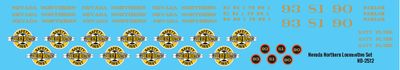 Nevada Northern Locomotive Decals