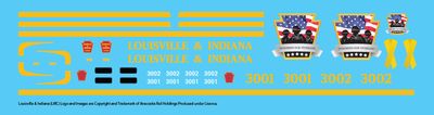 Louisville &amp; Indiana Railroad Veterans Locomotive Decals