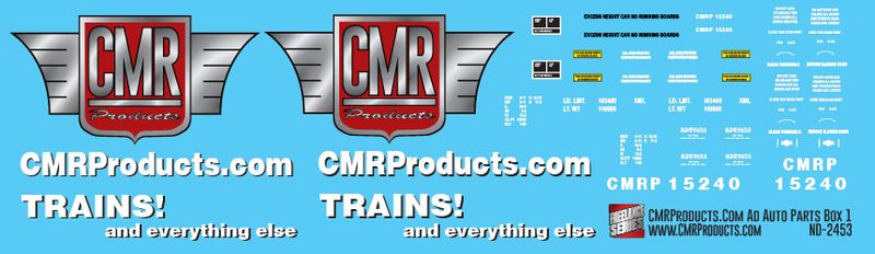 CMR Products Ad 1 Autoparts Box Car Decal