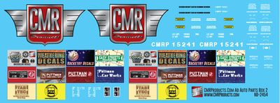 CMR Products Ad 2 Autoparts Box Car Decal