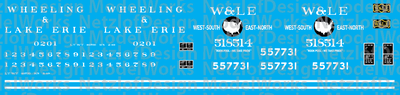 N Scale - Wheeling and Lake Erie Caboose Decals