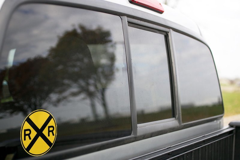 Vinyl Sticker - Railroad Crossing Sign