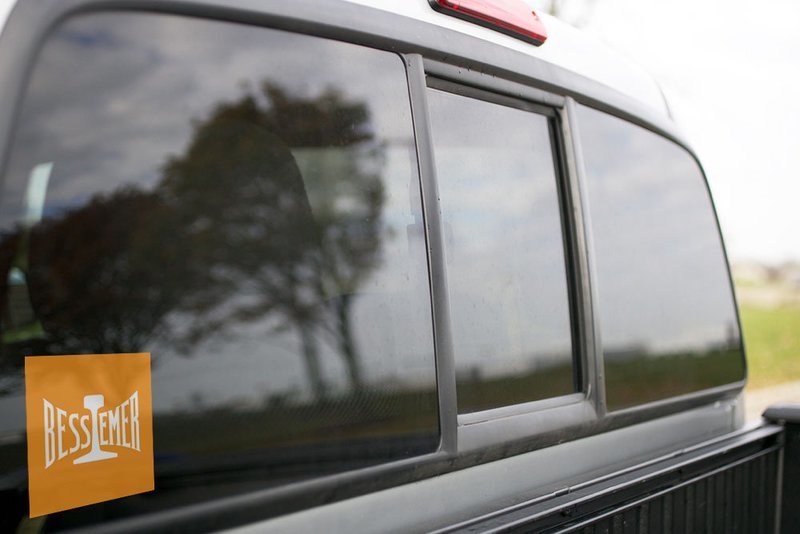 Vinyl Sticker - Bessemer &amp; Lake Erie (BLE) Orange Rail Logo