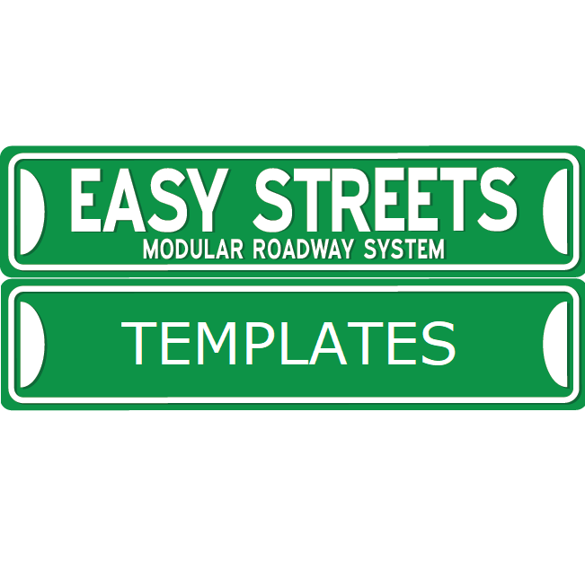 Easy Streets - HO Road Templates