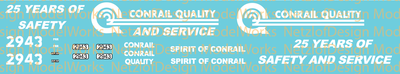 Norfolk Southern (NS) #2943 Spirit of Conrail Decal Set