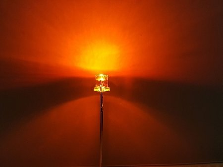 3mm Flat Top LEDs, LED Color: Amber / Orange