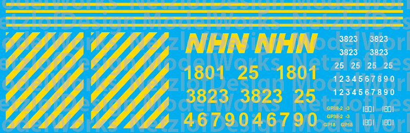 New Hampshire Northcoast Locomotive Decals (2016+)