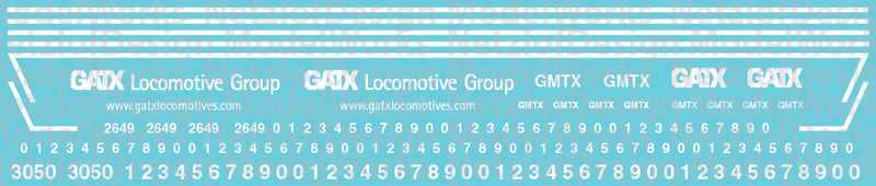 GMTX Black &amp; Blue Lease Unit Decal Set