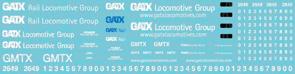 HO Scale - GMTX Lease Unit and Patch out Decal Set