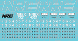 HO Scale - NREX Lease Locomotive Decal Set