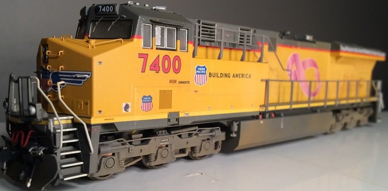 Union Pacific 7400 - Pink Ribbon Decal Set