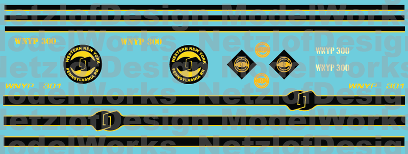 Western New York &amp; Penna Caboose Decal Set (WNYP)
