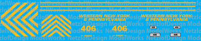 Western New York & Penna RS3u - #406 Decal Set (WNYP)