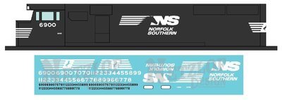 Norfolk Southern SD60E / C40-8.5 Horsehead Scheme Decal Set