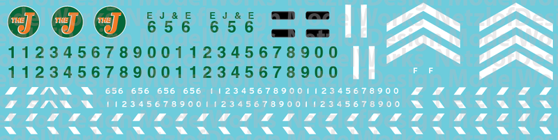 Elgin, Joliet and Eastern Locomotive Decals