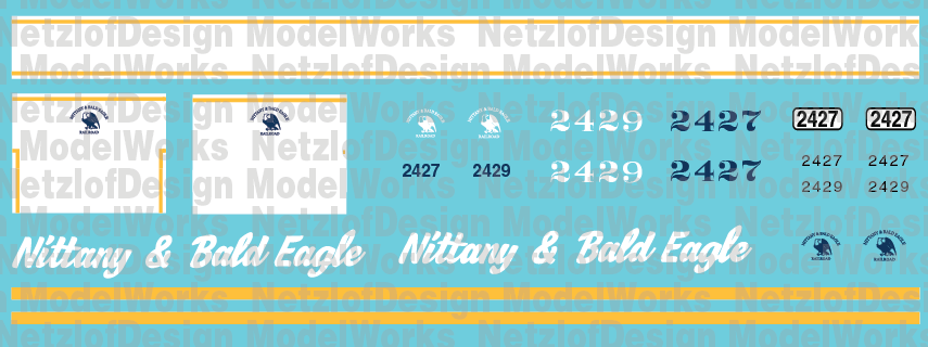 Nittany & Bald Eagle CF7s Decal Set (NBER)