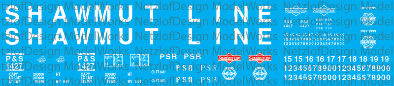 Pittsburg Shawmut 100 Ton Hopper Decals (P&amp;S)