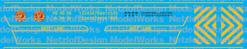 Norfolk &amp; Portsmouth Belt Line SW1200 (NPBL) Decal Set