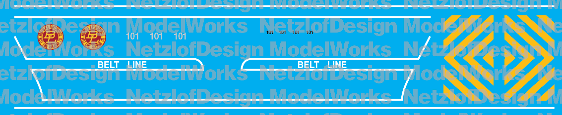 Norfolk & Portsmouth Belt Line SW1200 #101 Anniversary (NPBL) Decal Set