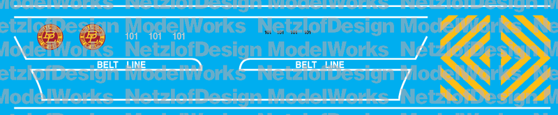 Norfolk &amp; Portsmouth Belt Line SW1200 #101 Anniversary (NPBL) Decal Set