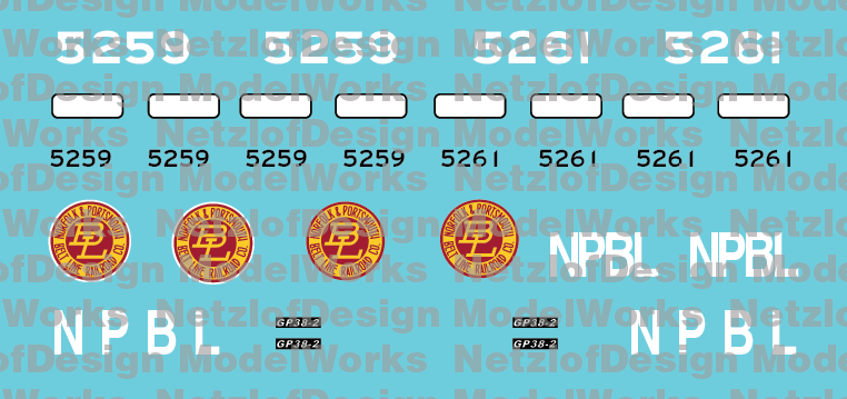 Norfolk &amp; Portsmouth Belt Line Patch Out Set