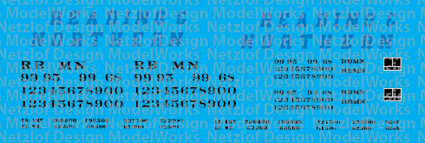 Reading Northern Covered Hoppers Blue Lettering (RBMN)
