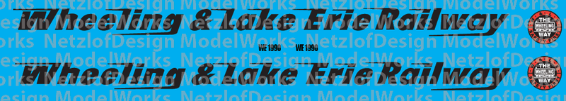 Wheeling and Lake Erie Business Car #1990 Decal Set