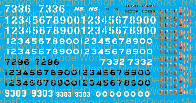 Norfolk Southern Locomotive Patch Out Set