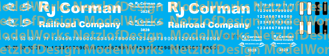 RJ Corman Locomotive Decals New Logo