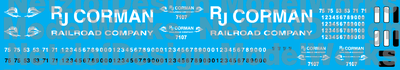 RJ Corman Locomotive Decals Older Logo