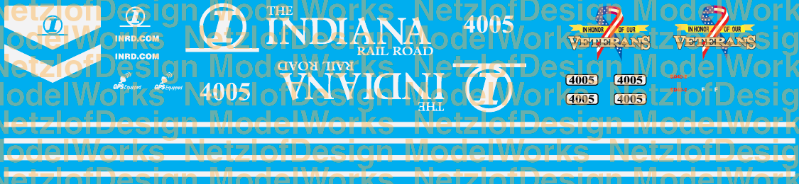 Indiana Railroad (INRD) SD40-2 #4005 Veterans Scheme