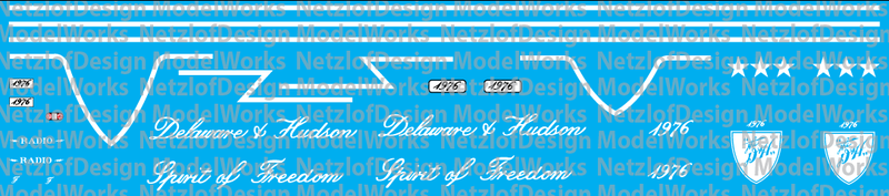 Delaware &amp; Hudson Bicentennial RS3u #1976 Decal Set