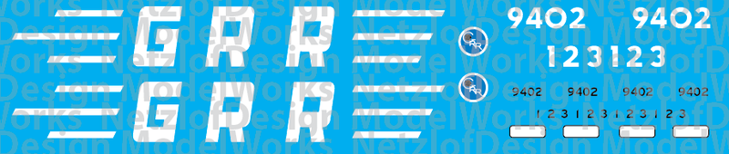 Georgetown Railroad GP40 Decal Set