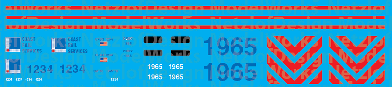 Coast Rail Services (CRSX) Locomotive Decals