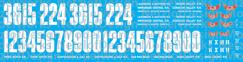 Gulf &amp; Ohio Family of Railroads Locomotive Decals
