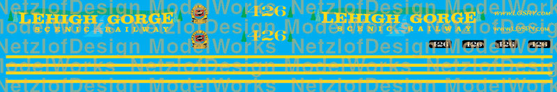 Lehigh Gorge Scenic SD50 #426 Locomotive Decals
