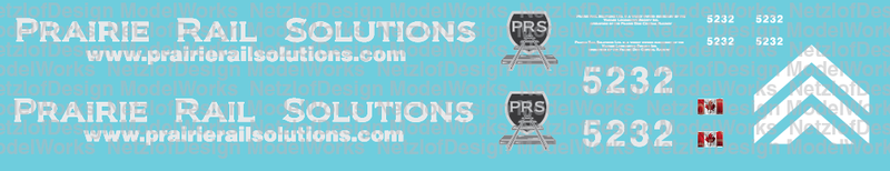 Prairie Rail Solutions SD40 #5232 Decal Set