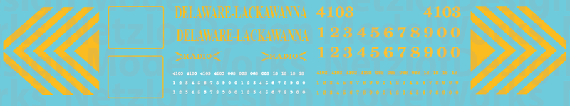 Delaware-Lackawanna Railroad RS3 Decals