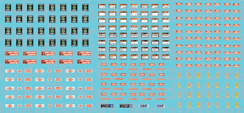 Locomotive Labels Decal Set