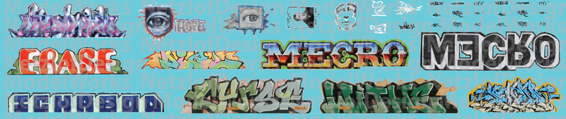 Modern Large Graffiti Set 2
