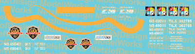 N Scale - NS Operation Awareness (OAR) program car Decal Set
