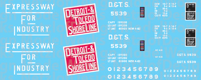 Detroit, Toledo and Shore Line 50' Box Car Decals