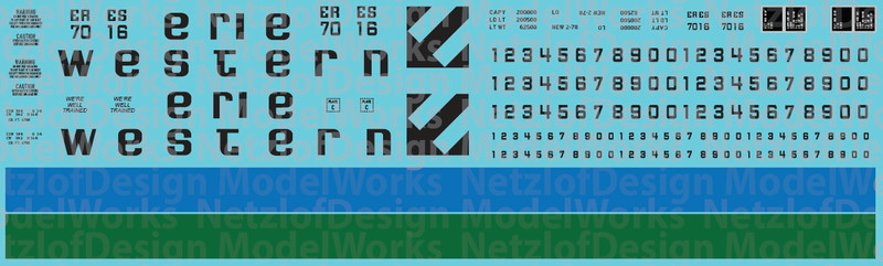 Erie Western Covered Hopper Decals (ERES)