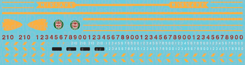 Duluth, Missabe and Iron Range Locomotive Decals (DMIR)