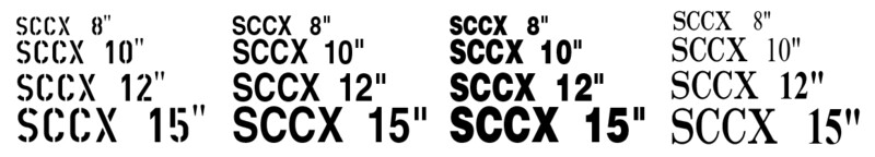 Customizable Reporting Marks (only) Decal set
