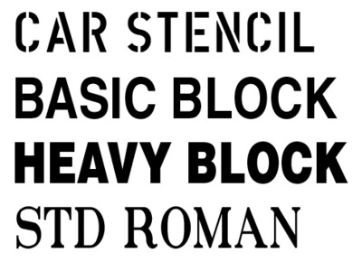 Customizable Reporting Marks (only) Decal set