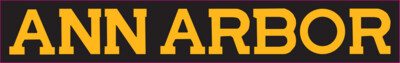 Ann Arbor Name - 4in x 25.66 - Vinyl Sticker